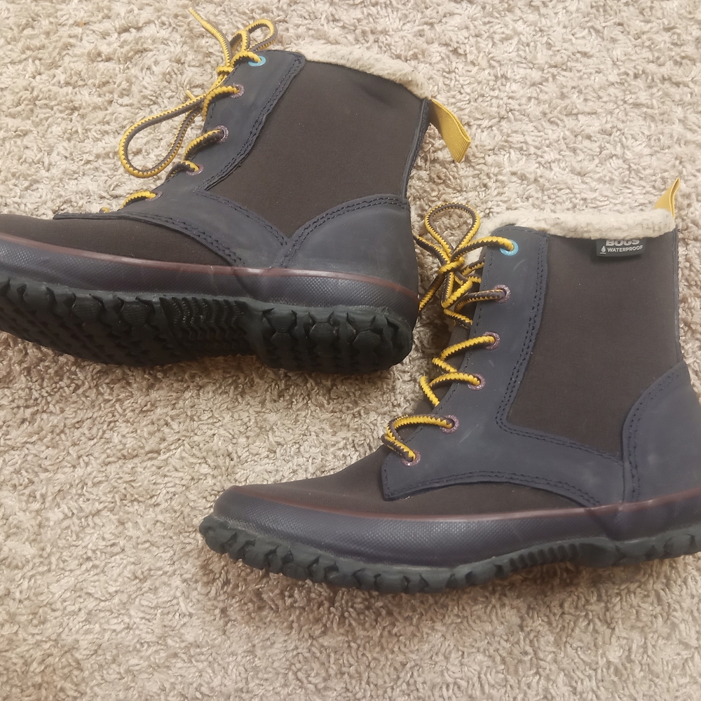 Kids Black and Yellow Boots